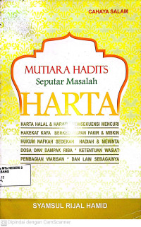 Image of Mutiara Hadits seputar Masalah Harta