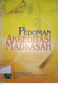 Image of Pedoman Akreditasi Madrasah